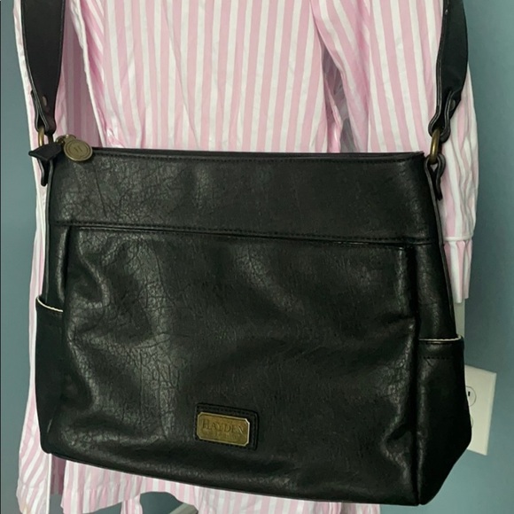 HAYDEN-HARNETT BLACK BRAIDED LYLA CROSSBODY BAG - Picture 2 of 11